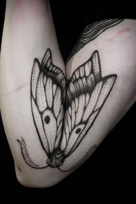 Moth Tattoo Design, French Tattoo, Sticker Tattoo, Fantasy Tattoos, Elbow Tattoos, Moth Tattoo, Cute Little Tattoos, Butterfly Tattoos, Butterfly Tattoo Designs