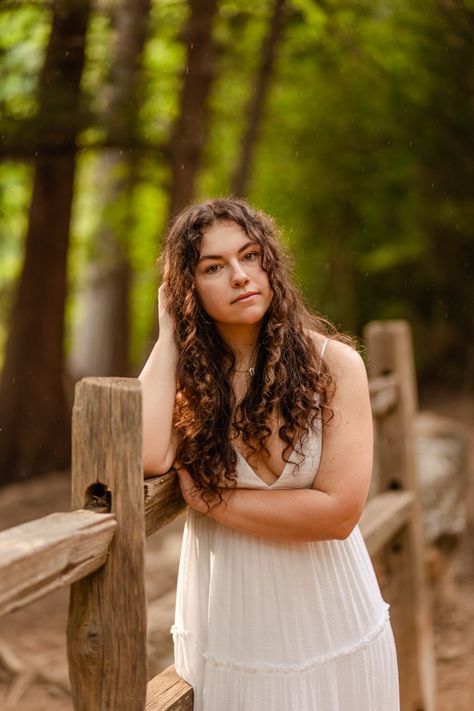 Senior pictures in nature, nature senior pictures, senior pictures in white dress, senior picture outfit ideas, long white dress, picture pose ideas, how to pose for pictures, curly hair, photography Senior Picture Ideas Curly Hair, Curly Hair Senior Pictures, Curly Hair Photography, Pictures In Nature, Nature Senior Pictures, Senior Picture Outfit Ideas, Picture Pose Ideas, Picture Outfit Ideas, How To Pose For Pictures