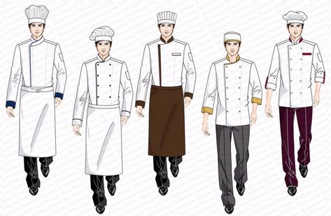 Chef Jackets Design, Kitchen Uniform, Chef Dress, Restaurant Uniforms, Hotel Uniform, Chef Jackets, Staff Uniforms, Chef Wear, Chef Clothes