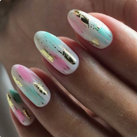 Nails Pastel, Unghie Sfumate, Kutek Disney, Colorful Nail, Diy Summer, Super Nails, Nail Swag, Ideas Nails, Trendy Nail Design