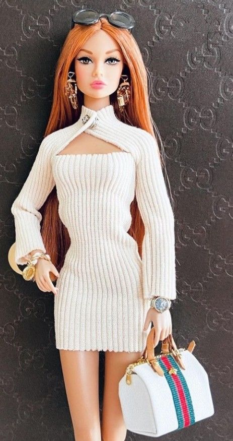 Barbie Doll Inspired Outfit, Barbie Outfits Doll, Barbie Doll Outfit Ideas, Barbie Clothes Diy, Barbie Doll Outfits, Barbies Outfits, Hilarious Dogs, Dress Barbie Doll, Sewing Barbie Clothes