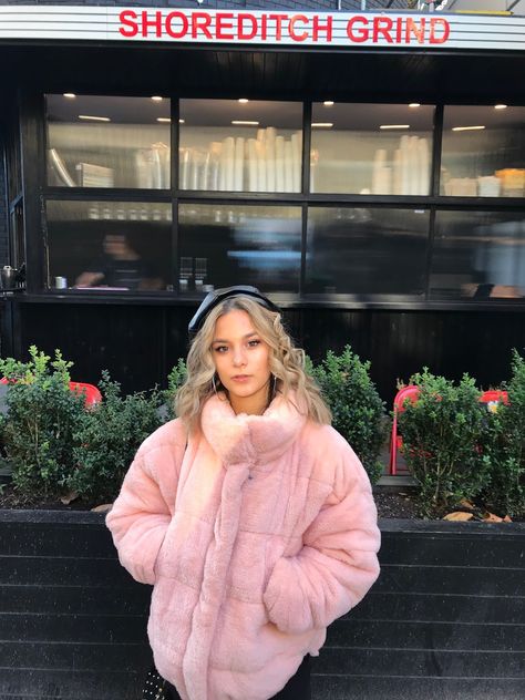 THE PINK TEDDY PUFFER URBAN OUTFITTERS Teddy Hoodie Outfit, Teddy Hoodie, Outfit Photo, Thought Leadership, Millennial Pink, Pink Teddy, Teddy Jacket, Winter Fits, Hoodie Outfit