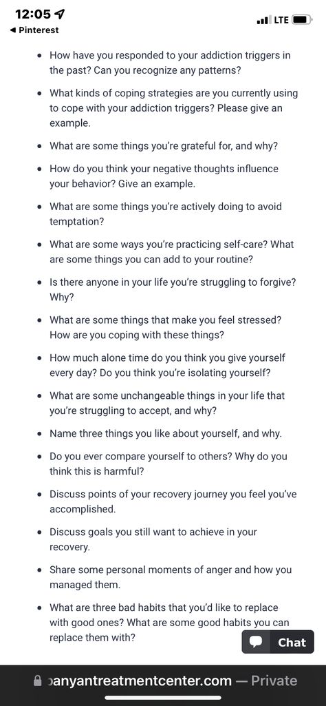 Open Ended Therapy Questions, Journal Prompts For Recovering Addicts, Group Therapy Discussion Questions, Alcohol Journal Prompts, Questions For Recovery, Group Topics For Recovery, Substance Group Therapy, Group Activities For Women In Recovery, Activities For Recovering Addicts