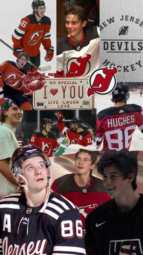 #jackhughes Jack Hughes Wallpaper, Jack Hughes Computer Wallpaper, Jack Hughes Collage, Jack Hughes Nhl Draft, Hughes Family Hockey, Michigan Hockey, Ducks Hockey, Nhl Wallpaper, Hockey Posters