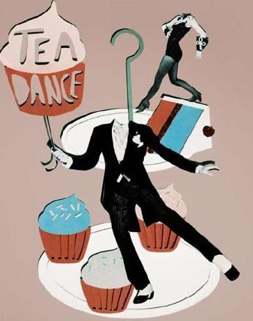 tea dance collage poster