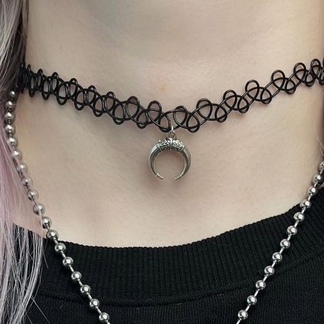 Zan ☾ and Angie ☼ on Instagram: "New jewelry is LIVE on my website! 

Check out our sun and moon charm tattoo chokers along with these Labradorite raven skull and evil eye necklaces. They’re perfect for layering together or keep it simple and wear them on their own! 

You can find them at the link in my bio! ✨
•
•
•
#handmade #jewelry #chokers #tattoochoker #handmadejewelry #smallbusiness #elementalmystique #wirewrap #wirewraps #wirewrapped #wirewrapping #wirewrappedjewelry #wirewrappedcrystals #crystals #crystal #crystalshop" Charm Tattoo, Eye Necklaces, Tattoo Choker, Raven Skull, Moon Charm, Evil Eye Necklace, Crystal Shop, Eye Necklace, Sun And Moon