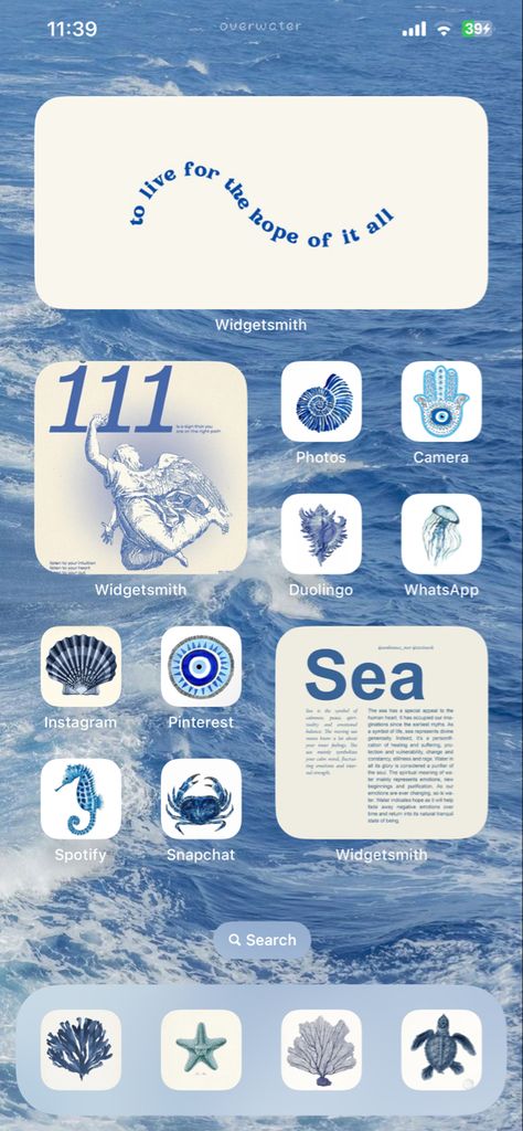 Greece Homescreen, Blue Beachy Widgets, Blue Summer Homescreen, Navy Blue Phone Layout, Iphone Homepage Layout, Coastal Phone Theme, Iphone Lockscreen Widgets Ideas, Ocean Theme Phone Layout, Phone Asethic Ideas