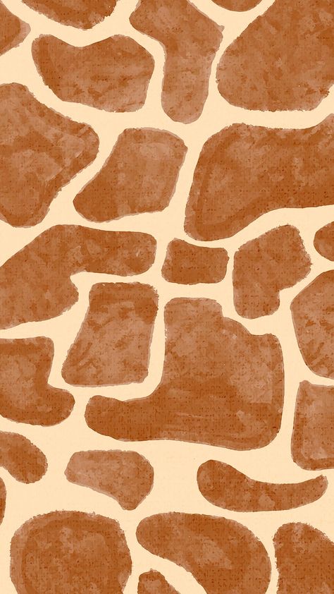 Brown iPhone wallpaper, giraffe print pattern, abstract design | free image by rawpixel.com / Kita Brown Iphone Wallpaper, Giraffe Aesthetic, Wallpaper Giraffe, Safari Background, Animal Sketches Easy, Giraffe Watercolor, Iphone Wallpaper Cute, Blood Wallpaper, Giraffe Drawing