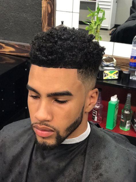 Short Haircut Men Black, Wave Haircut Men Black, Low Fade Haircut Mens Black Waves, Black Man Waves Haircut, Haircut Parts For Black Men, Taper Fade Curly Hair, Black Boys Haircuts, Curly Hair Fade, Black Hair Cuts