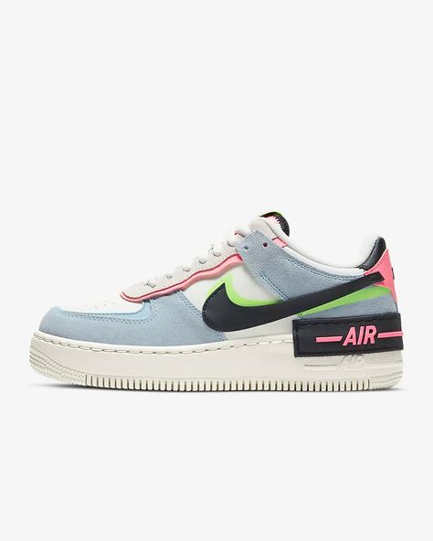 Nike Air Force 1 Shadow, Air Force 1 Shadow, Trainers Fashion, Shoe Nike, Nike Air Force Ones, Cute Nikes, Air Force Ones, Nike Shoes Women, Fabulous Shoes