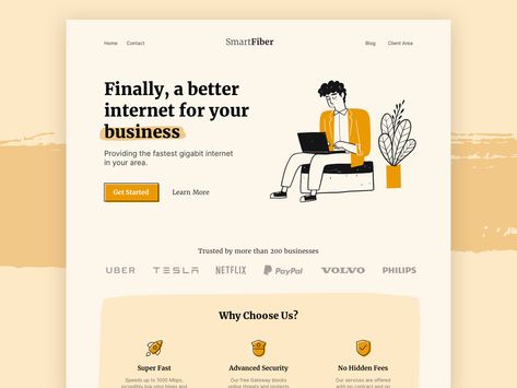 Landing Page Illustration Design, Website Design With Illustration, Doodle Website Design, Illustration Landing Page, Landing Page Ideas, Page Design Ideas, Blog Landing Page, Landing Page Illustration, Website Branding Design