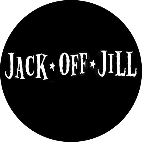 Jack Off Jill Logo, Jack Off Jill Band, Punk Band Logos, Patch Stencils, Diy Punk Patches, Punk Stencil, Punk Bands Logos, Jack Off Jill, Fake Skin Tattoo