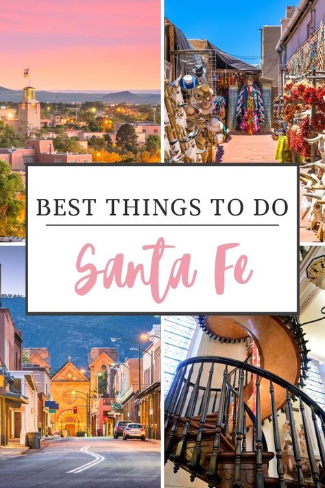 The Best Things to Do in Santa Fe, NM for couples, solos, & friends Travel New Mexico, New Mexico Santa Fe, Sante Fe, Holiday Trip, Visit Santa, Us Destinations, Travel Locations, Santa Fe Nm, Road Trip Usa