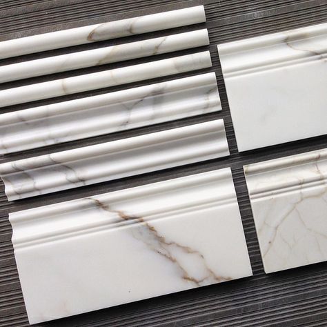 The Builder Depot’s Instagram photo: “It is the part of the industry that most companies struggle with “ Trims.” But for us it is an obsession. In a previous career it was…” Marble Trend, Feature Wall Design, Calacatta Gold Marble, Marble Collection, Stairway Design, Door Molding, Calacatta Gold, Modern Tiles, Marble Decor