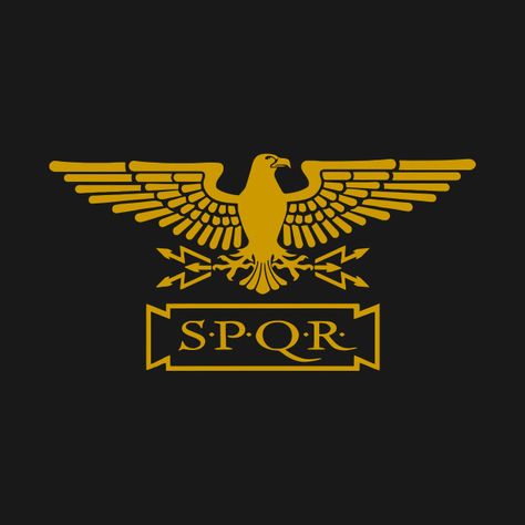 Check out this awesome 'SPQR' design on @TeePublic! Spqr Tattoo, Eagle Icon, Imperiul Roman, History Wallpaper, Eagle Symbol, Small Quote Tattoos, Eagle Art, The Roman Empire, Roman History