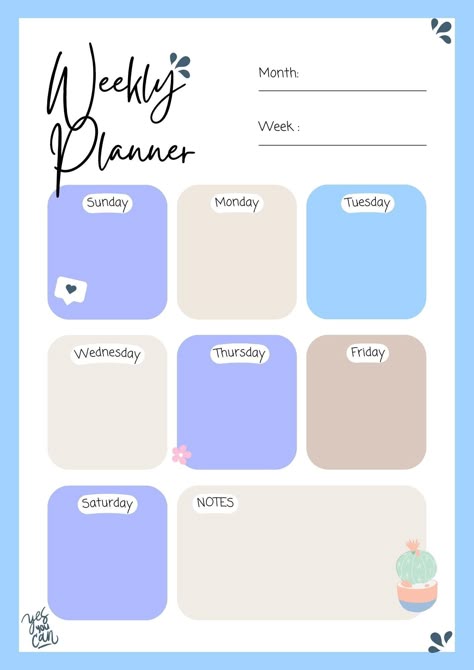 Week At A Glance Printable, Best Weekly Planner, Office Planner, Planner Desk, Schedule Organizer, Etsy Planner, Weekly Organizer, Week At A Glance, Study Planner Printable