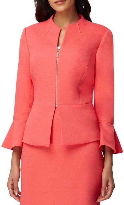 Peplum Dress Outfit, Pregnancy Fashion Fall, Fashion Work Outfit, Corporate Attire, Skirt Suits, Holiday Costumes, Career Fashion, Skirt Suit Set, Peplum Jacket