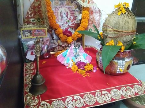 Navratri decorations Navratri Decoration Ideas, Navratri Decoration, Babymoon Photos, Crafts Decor, Random Image, Decor Table, Desk Organization, Event Decor, Decoration Ideas