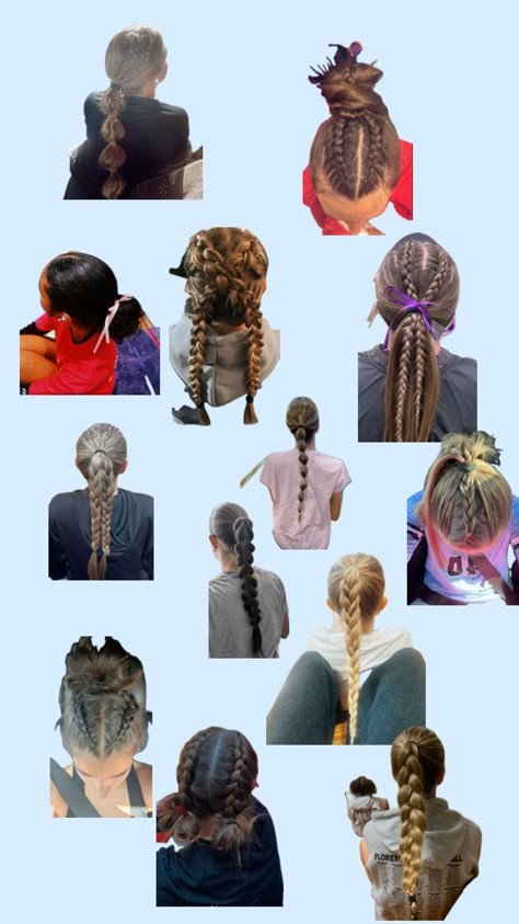 Athletic hairstyles #hairinspo #athletic #athletichairstyles Cute Xc Hairstyles, Tennis Hairstyles Medium Hair, Cross Country Hairstyles Runners, Runner Hairstyles Easy, Athletics Hairstyle, Medium Length Bun, Sport Hairstyles For Medium Hair, Track Hair Styles, Hairstyles For Track