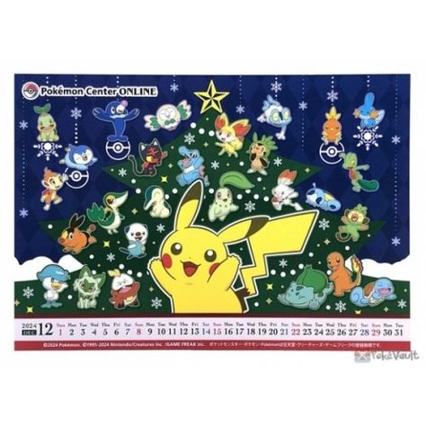 Pokemon Center Online 2024 Pikachu Mudkip Litten Sprigatito December Monthly Calendar Postcard Lottery Prize Mimikyu Pokemon Card, Pokemon Postcard, Pokemon Cards Eevee, Pokemon Cards For Sale, Pokemon Cards Packs, Pokemon Stickers, Online Calendar, Pokemon Center, Cool Pokemon