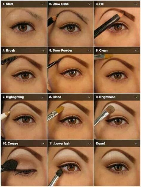 High arches Natural Eyeshadow Looks, Drag Make-up, Make Up Tutorials, Natural Eyeshadow, Perfect Eyebrows, Eyebrow Tutorial, Smokey Eyes, Natural Eyes, Eyeshadow Tutorial