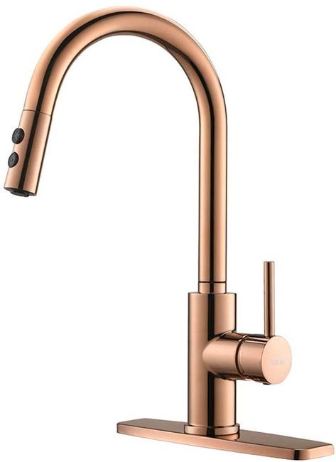 Rose Gold Kitchen Faucet, Kitchen Sink Faucet, Sink Faucet, Pull-down Kitchen Faucets, Bar Kitchen Faucet, RV Kitchen Faucet, RULIA-RB1025 - - Amazon.com White Kitchen Rose Gold Handles, Rose Gold Kitchen Faucet, Rose Gold Faucet, Copper Sink Faucet, Copper Kitchen Faucet, Copper Kitchen Faucets, Gold Bathroom Faucet, Gold Kitchen Faucet, Brushed Nickel Kitchen Faucet