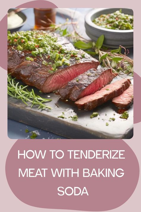 Tenderize Meat With Baking Soda, How To Tenderize Meat, Meat Tenderizer Recipe, Tenderizing Meat, Grass Fed Steak, Meat Dish, Soda Recipe, Beef Stew Meat, Winter 22