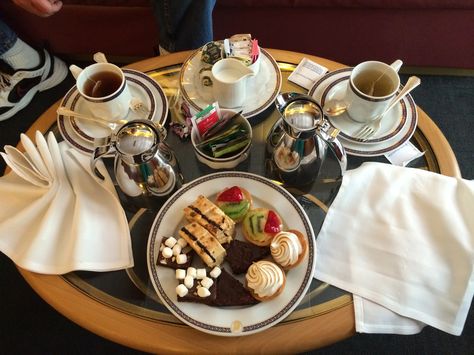 High tea on our cruise aboard Holland America - Oosterdam. Cruise Excursions, Alaskan Cruise, Holland America, Land And Sea, Travel Info, High Tea, Holland, Places To Visit, Tea