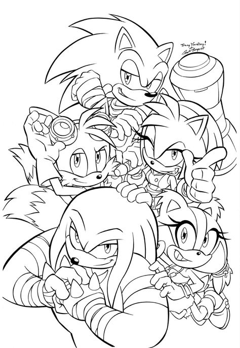 Sonic And Friends, Pictures To Color, Boy Coloring, Sonic Birthday, Adult Coloring Designs, Dinosaur Coloring Pages, Coloring Pages For Boys, Pokemon Coloring Pages, Dinosaur Coloring