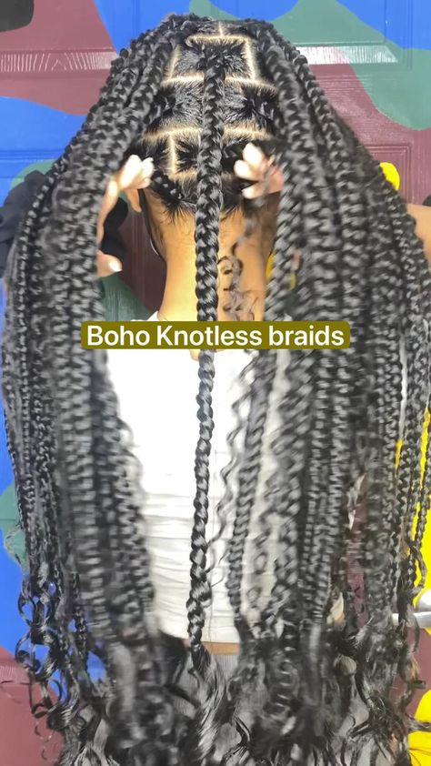 Thick Goddess Braids, Knotless Braids Goddess, Braids Hairstyles For Black Women, Braids Goddess, Black Kids Braids Hairstyles, Boho Knotless Braids, Bridesmaid Hair Clips, Unique Hair Clip, Boho Knotless