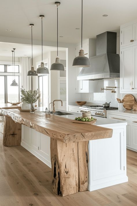 Reclaimed wood counter