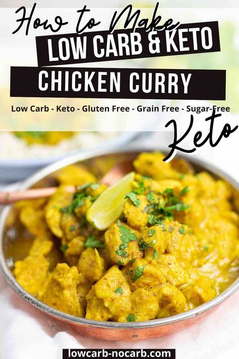 Chicken Curry Crockpot, Low Carb Curry, Low Fat Chicken Recipes, Chicken Curry Recipe Easy, Keto Curry, Chicken Main Dish Recipes, Curry Recipes Easy, Comfort Food Chicken, Coconut Curry Sauce