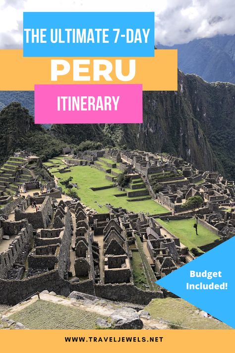 One Week In Peru, Backpacking Europe Packing, Peru Itinerary, Cusco Travel, Peru Vacation, Peru Travel Guide, South America Destinations, Packing For Europe, Hacks And Tips