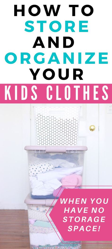 a neatly stacked pile of storage totes full of organized kids clothes Toddler Clothes Storage, Organize Kids Clothes, Organizing Kids Clothes, Organization Closet Storage, Kids Wardrobe Storage, Home Organization Closet, Seasonal Clothing Storage, Clothes Organization Small Space, Kids Clothes Storage