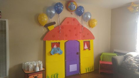 Blues Clues Diy Decorations, Blues Clues Birthday Decorations, Diy Blues Clues Party Decor, Blues Clues Birthday Party Decoration Diy, Blues Clues Birthday Party Diy, Blues Clues Party Decorations, Blues Clues Decorations, Blues Clues 3rd Birthday Party, Blues Clues Birthday Party Ideas