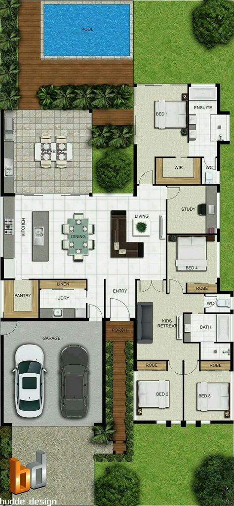 I really like this layout Floor Plan Symbols, Custom Floor Plans, Architectural Floor Plans, Sims House, Dream House Plans, The Plan, House Layouts, Plan Design, Design Planning