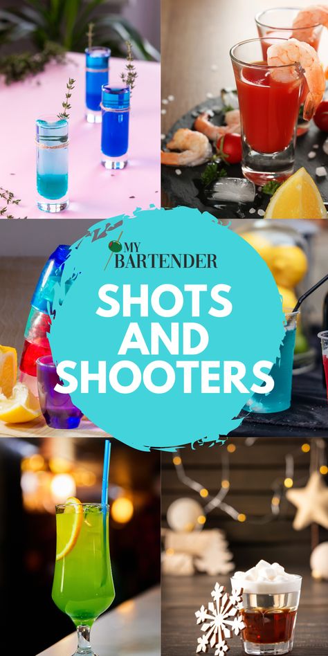 All about shots and shooters #cocktails #drinks Make Ahead Shots For A Crowd, Malibu Shots, Shooters Alcohol Recipes, Scooby Snack Shot, Peach Jello Shots, Blue Hawaiian Jello Shots, Bartending Ideas, Test Tube Shots, Jello With Fruit