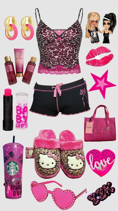 #y2k #2000s #hotpink #leopardprint #trashy 2000s Outfits Aesthetic, 2010 Outfits, Mcbling Fashion, Trashy Outfits, Y2k Outfit Ideas, 2000s Outfits, Glam Outfit, Gyaru Fashion, Trashy Y2k