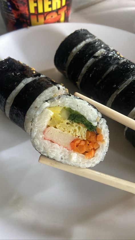 Crab Kimbap, Carrots Pickled, Sushi Crab, Pickled Radish, Patan Nepal, Pickled Radishes, Fav Food, Easy Asian Recipes, Easy Asian