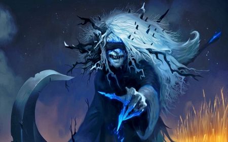 Bheur Hag - Fey -- DnD Monsters #Bheur #Hag #DungeonCrawling #DnD #Monsters #Feywild #Fey #Fae #Inspiration #Magic #Fantasy #JRusso Bheur Hag, Fantasy Wallpapers, D D Monsters, Greatest Villains, Dnd Monsters, Fiction Idea, Witch Art, Desktop Backgrounds, Game Inspiration