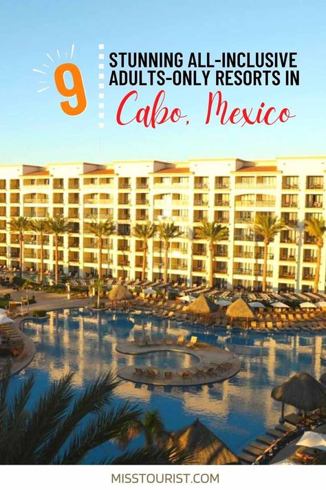 Looking to relax in paradise? Here are the most dreamy adults-only, all-inclusive resorts in Cabo, listed from most to least expensive! Cabo All Inclusive Resorts, Best All Inclusive Resorts For Adults, All Inclusive Resorts In The Us, All Inclusive Resorts Mexico, Cabo San Lucas Resort, Los Cabos San Lucas, Travel Cabo San Lucas, Cabo Resorts, Cabo Vacation