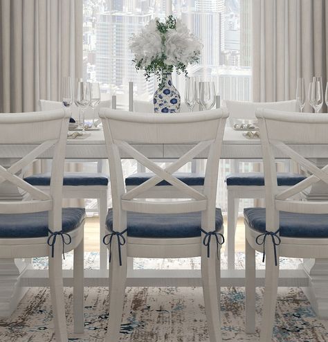 Hamptons Style Dining Room, Hamptons Dining Room, Hampton Dining Table, Hampton Style Kitchen, Beach House Dining Room, Hamptons Dining, Hampton Home, Glam Living Room Decor, Coastal Dining Room