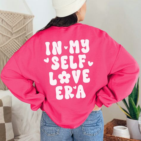 Use this free In My Self Love ERA SVG to create Valentine's Day t-shirts, hoodies, stickers, and more that you can wear all year long! Self Love Tshirts, Valentine Tshirt Ideas, Valentine Shirt Ideas, Tic Tac Toe Valentine, Valentines Shirts, Hoodies Stickers, Graphic Shirt Design, Style Korea, Valentine T Shirts