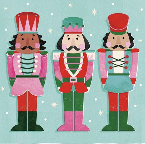 Nutcracker Illustration, Christmas Punch, German Christmas, Wallpaper Iphone Christmas, Christmas Crackers, Christmas Drawing, Nutcracker Christmas, Christmas Illustration, Christmas Love