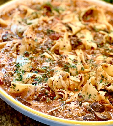 Decadent Italian Pappardelle Pasta Pappardelle Recipes Sausage, Beef Ragu Pappardelle, Papperdelle Recipes, Pappardelle Recipes, Parpadelle Recipes, Pappadeaux Recipe, Pappardelle Recipe, Pappardelle Pasta, Orzo Recipes