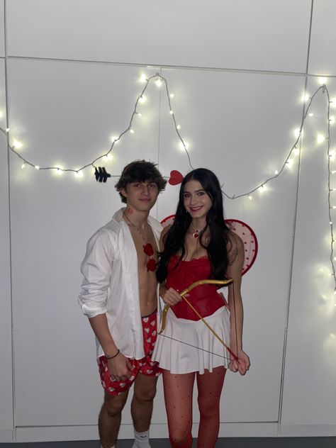 Guy Cupid Costume, Angle Couple Costume, Cupid And Angel Costume Couple, Cupid Men’s Costume, Mens Cupid Halloween Costume, Matching Cupid Costume, Men’s Cupid Costume, Couple Cupid Halloween Costume, Cupid Men Costume