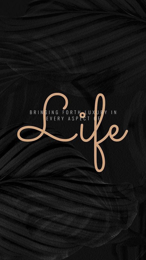 Lifestyle quote Instagram story template | free image by rawpixel.com / Sasi Luxury Wallpaper Aesthetic, Aesthetic Gold Wallpaper, Wallpaper Background Black, Background Black And Gold, Grudge Quotes, Quote Instagram Story, Dark Lifestyle, Luxury Quote, Lifestyle Quotes Inspiration