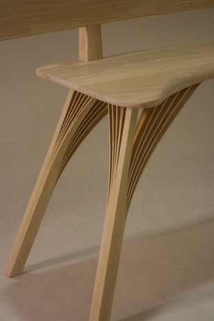 Bent Lamination, Unusual Furniture, Woodworking Projects Furniture, Wood Side Table, Wood Joints, Small Woodworking Projects, Bent Wood, Wood Worker, Wood Joinery