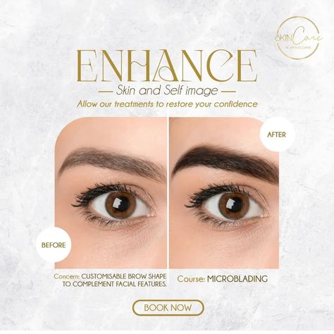 ENHANCE Skin and Self-image. Allow our treatments to restore your confidence. Experience the transformative benefits of Microblading now available in Guwahati.   Concern: Customisable brow shape to compliment facial features Course: Microblading Call Us: +91 9085645000 . . .   #microblading #eyebrow #eyebrows #eyebrowshaping #eyebrowtutorial #enhance #skinimage #selfconfidence #selfconfidence #Aestheticstudioguwahati #aestheticskincare #skincarebyapolliclinic Microblading Eyebrows Poster, Brow Studio, Heath Care, Skin Images, Skin Care Clinic, Eyebrow Tutorial, Brow Shaping, Poster Background, Poster Background Design