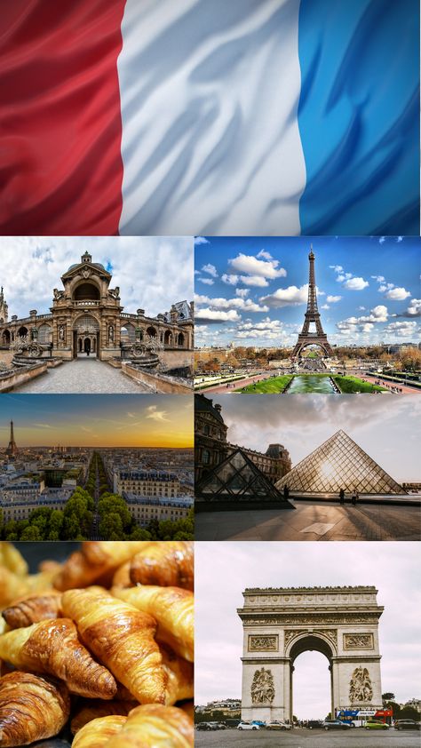 French cuisine is renowned globally, with staples like baguettes, croissants, various cheeses, and wines that are enjoyed both locally and internationally. France is also considered the fashion capital of the world, with Paris Fashion Week being a major event in the industry. Paris Aesthetic Wallpaper, City Of Love, Paris Aesthetic, Famous Landmarks, The Eiffel Tower, Iconic Landmarks, Aesthetic Wallpaper, Beautiful Landscapes, In Fashion